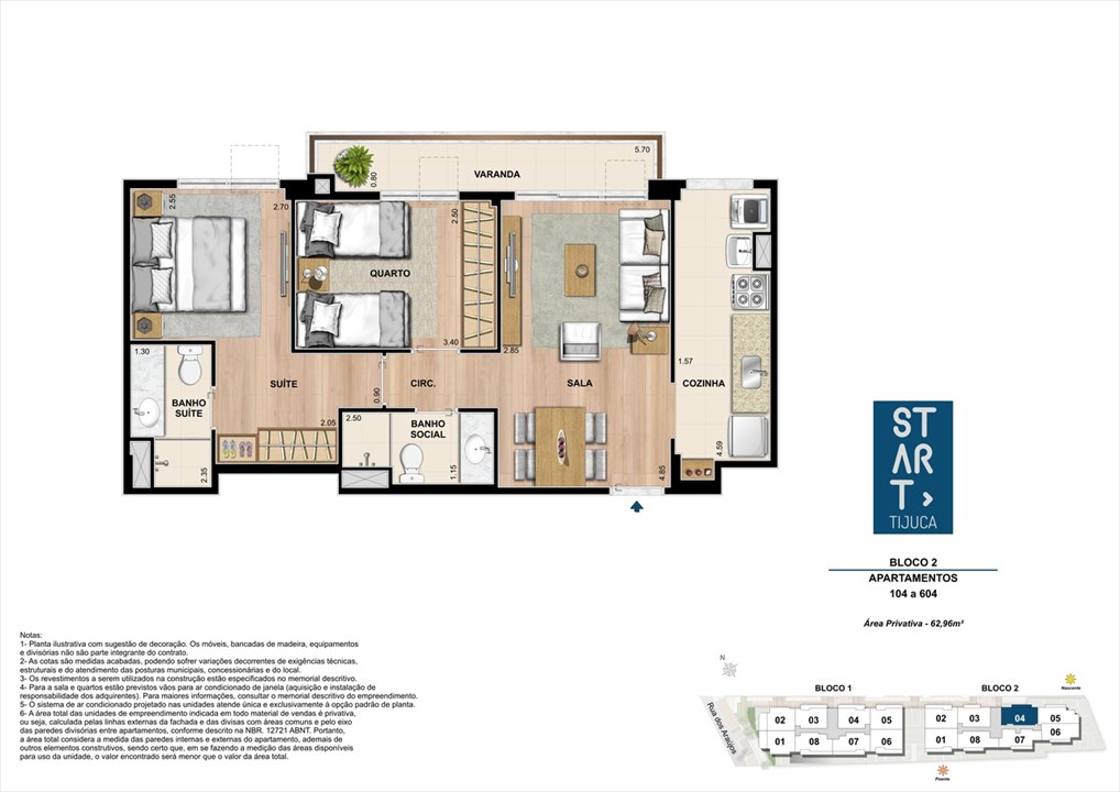 PLANTA TIPO | BLOCO 02, COLUNA 04 | Start Tijuca – Tijuca - Rio de Janeiro - Rio de Janeiro PLANTA TIPO | BLOCO 02, COLUNA 04 | Start Tijuca – Apartamento na Tijuca - Rio de Janeiro - Rio de Janeiro